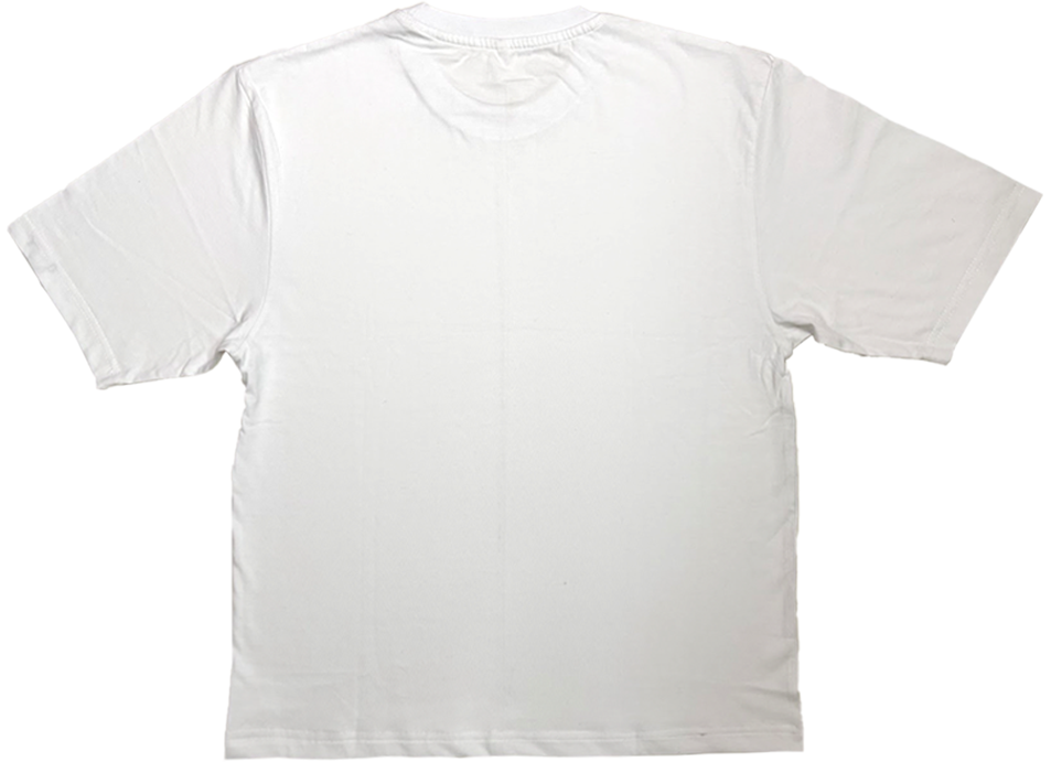 Solid White Oversized Cropped T-Shirt